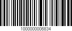 Código de barras (EAN, GTIN, SKU, ISBN): '1000000006834'