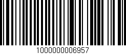 Código de barras (EAN, GTIN, SKU, ISBN): '1000000006957'