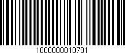 Código de barras (EAN, GTIN, SKU, ISBN): '1000000010701'