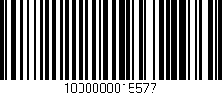 Código de barras (EAN, GTIN, SKU, ISBN): '1000000015577'