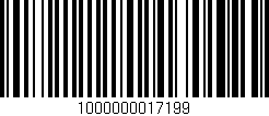 Código de barras (EAN, GTIN, SKU, ISBN): '1000000017199'
