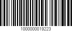Código de barras (EAN, GTIN, SKU, ISBN): '1000000019223'