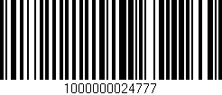 Código de barras (EAN, GTIN, SKU, ISBN): '1000000024777'