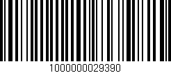 Código de barras (EAN, GTIN, SKU, ISBN): '1000000029390'