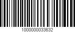 Código de barras (EAN, GTIN, SKU, ISBN): '1000000033632'