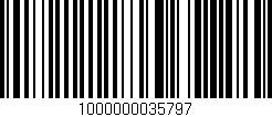 Código de barras (EAN, GTIN, SKU, ISBN): '1000000035797'