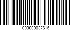 Código de barras (EAN, GTIN, SKU, ISBN): '1000000037616'