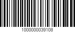 Código de barras (EAN, GTIN, SKU, ISBN): '1000000039108'