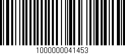 Código de barras (EAN, GTIN, SKU, ISBN): '1000000041453'