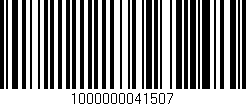Código de barras (EAN, GTIN, SKU, ISBN): '1000000041507'