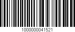Código de barras (EAN, GTIN, SKU, ISBN): '1000000041521'