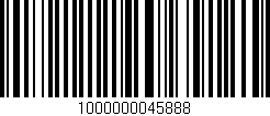 Código de barras (EAN, GTIN, SKU, ISBN): '1000000045888'