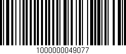 Código de barras (EAN, GTIN, SKU, ISBN): '1000000049077'