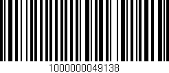 Código de barras (EAN, GTIN, SKU, ISBN): '1000000049138'