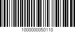 Código de barras (EAN, GTIN, SKU, ISBN): '1000000050110'