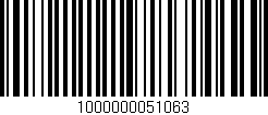 Código de barras (EAN, GTIN, SKU, ISBN): '1000000051063'