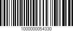 Código de barras (EAN, GTIN, SKU, ISBN): '1000000054330'