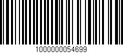 Código de barras (EAN, GTIN, SKU, ISBN): '1000000054699'