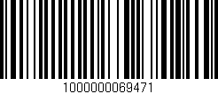 Código de barras (EAN, GTIN, SKU, ISBN): '1000000069471'