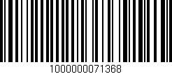 Código de barras (EAN, GTIN, SKU, ISBN): '1000000071368'