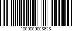 Código de barras (EAN, GTIN, SKU, ISBN): '1000000086676'