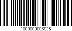 Código de barras (EAN, GTIN, SKU, ISBN): '1000000086935'