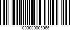 Código de barras (EAN, GTIN, SKU, ISBN): '1000000086966'