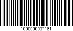 Código de barras (EAN, GTIN, SKU, ISBN): '1000000087161'