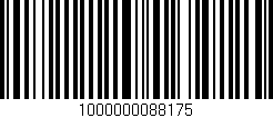 Código de barras (EAN, GTIN, SKU, ISBN): '1000000088175'