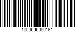 Código de barras (EAN, GTIN, SKU, ISBN): '1000000090161'