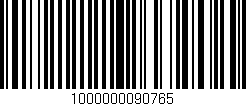Código de barras (EAN, GTIN, SKU, ISBN): '1000000090765'