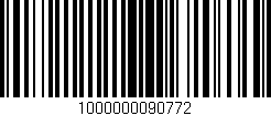 Código de barras (EAN, GTIN, SKU, ISBN): '1000000090772'
