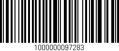 Código de barras (EAN, GTIN, SKU, ISBN): '1000000097283'