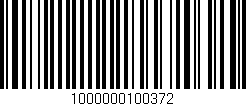Código de barras (EAN, GTIN, SKU, ISBN): '1000000100372'
