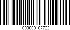 Código de barras (EAN, GTIN, SKU, ISBN): '1000000107722'
