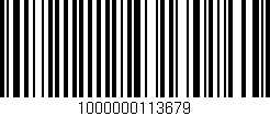 Código de barras (EAN, GTIN, SKU, ISBN): '1000000113679'
