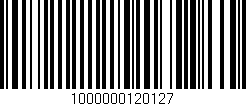 Código de barras (EAN, GTIN, SKU, ISBN): '1000000120127'