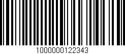 Código de barras (EAN, GTIN, SKU, ISBN): '1000000122343'