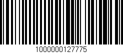 Código de barras (EAN, GTIN, SKU, ISBN): '1000000127775'