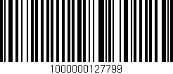 Código de barras (EAN, GTIN, SKU, ISBN): '1000000127799'