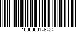 Código de barras (EAN, GTIN, SKU, ISBN): '1000000146424'
