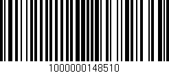 Código de barras (EAN, GTIN, SKU, ISBN): '1000000148510'