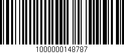 Código de barras (EAN, GTIN, SKU, ISBN): '1000000148787'