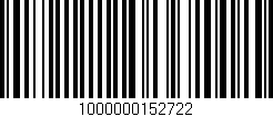 Código de barras (EAN, GTIN, SKU, ISBN): '1000000152722'