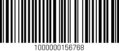 Código de barras (EAN, GTIN, SKU, ISBN): '1000000156768'