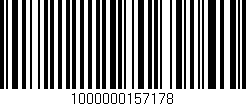Código de barras (EAN, GTIN, SKU, ISBN): '1000000157178'