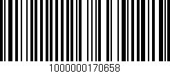 Código de barras (EAN, GTIN, SKU, ISBN): '1000000170658'