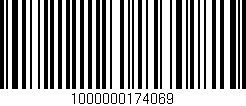 Código de barras (EAN, GTIN, SKU, ISBN): '1000000174069'