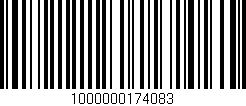 Código de barras (EAN, GTIN, SKU, ISBN): '1000000174083'