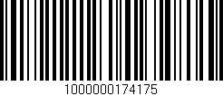 Código de barras (EAN, GTIN, SKU, ISBN): '1000000174175'